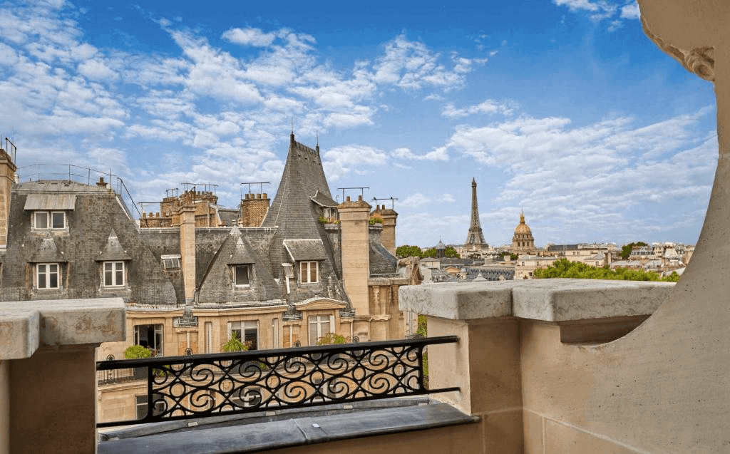 Luxury Balcony Overlooking Eiffel Tower – Mandarin Oriental Lutetia