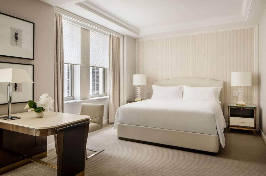 Legacy, elegant lobby, set for spring 2025 reopening in Manhattan's heart.